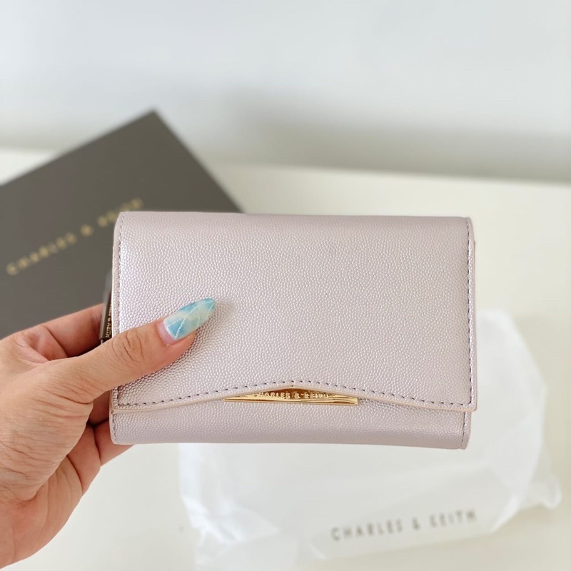 DOMPET WANITA IMPORT CK CNK FRONT FLAP WALLET ORI | Vente Gallery-Pearl