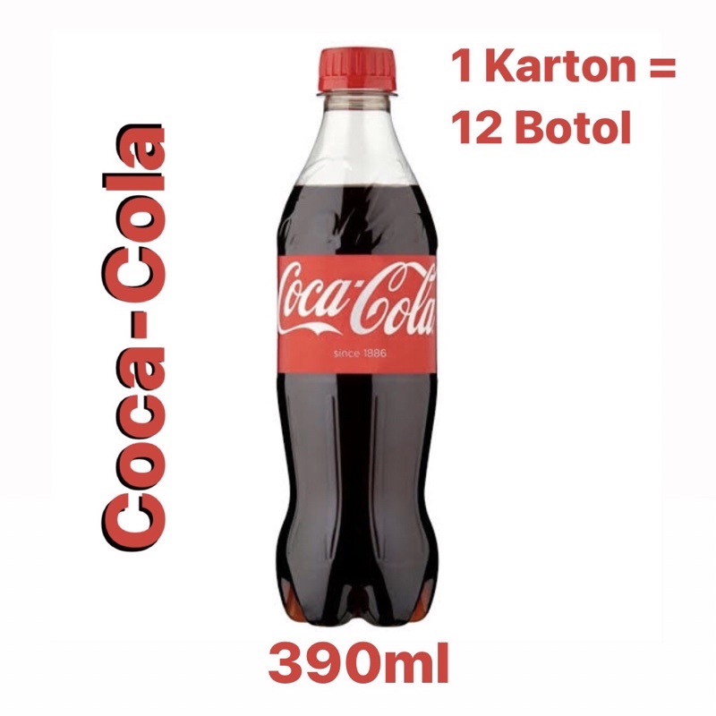 

〖Coca Cola & Fanta 390ml | 1 Dus / Karton - 12 Botol | Minuman Bersoda〗ka