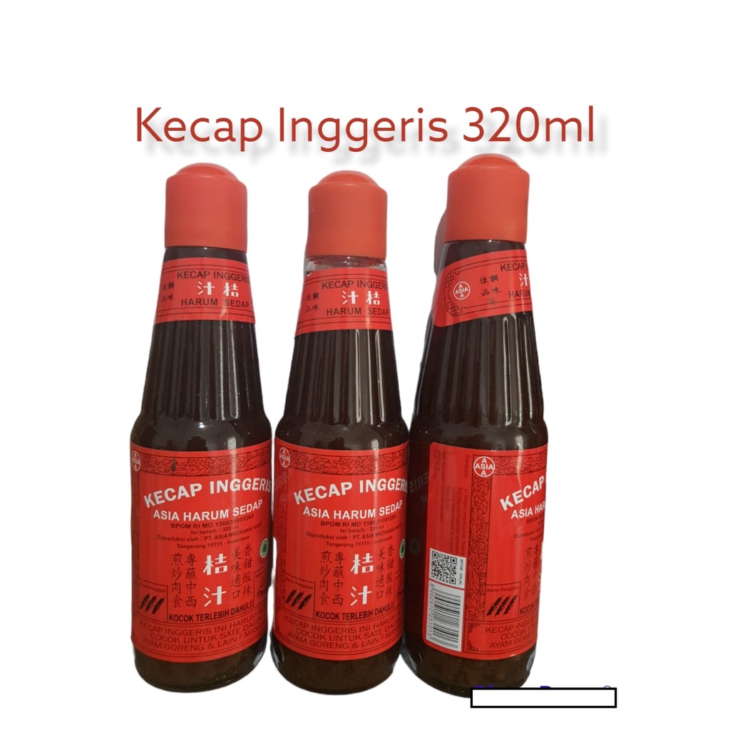 

Kecap Inggeris 320ml brand Asia Harum Sedap produk HALAL