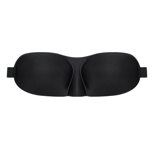 Sleep eye mask 3D / penutup mata tidur polos hitam travel