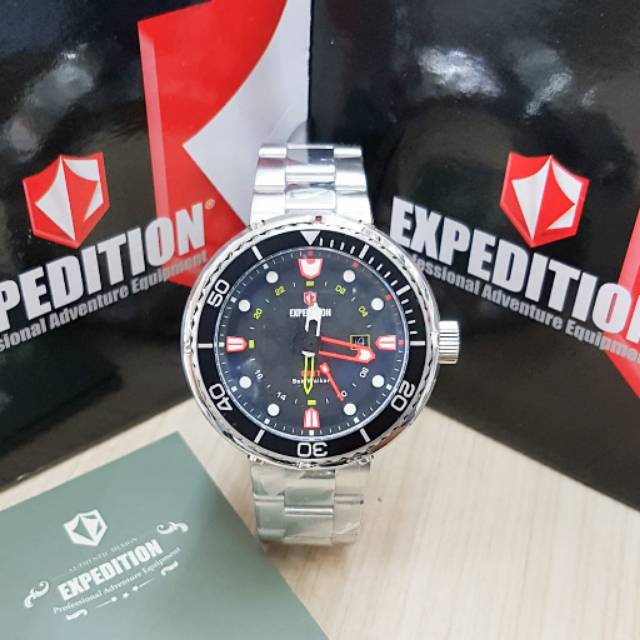 Jam tangan Expedition silver Original 6737mc