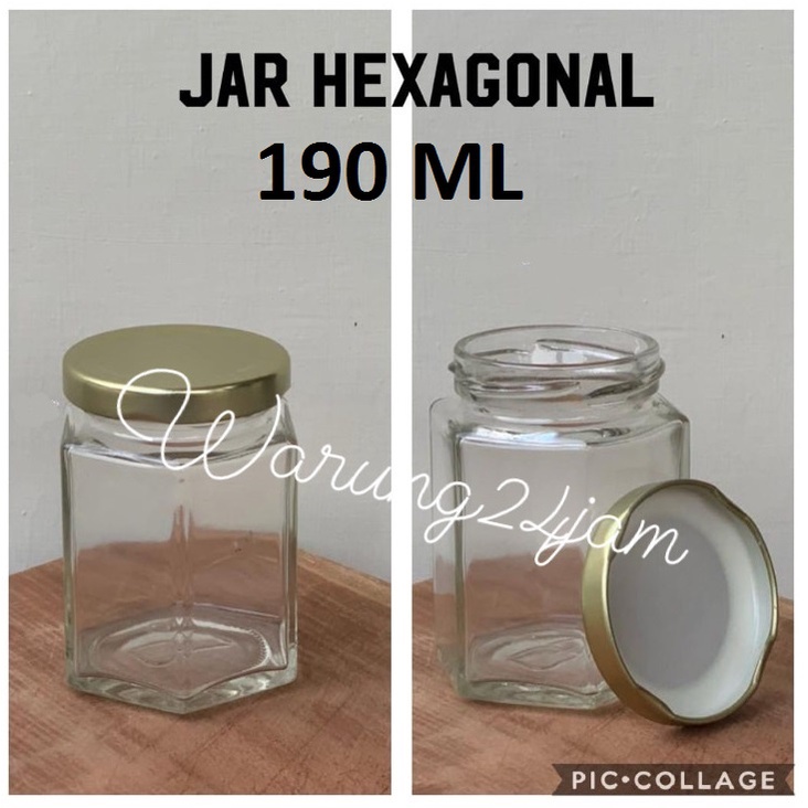 Jual Toples Jar Botol Kaca Selai Madu Kopi Minuman Hexagonal 190ml Baru Murah Shopee Indonesia 4018