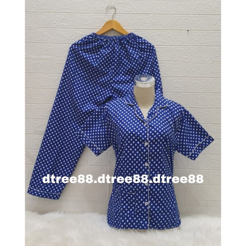 Dtree . baju tidur piyama cp dewasa karakter.piyama dewasa murah baju tidur cp karakter-Polkadot nevy