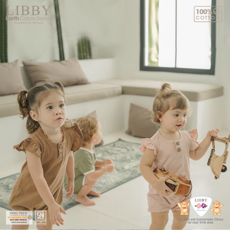 LIBBY Ivy RUFFLE Jumper 0-2 Tahun EARTH COLORS