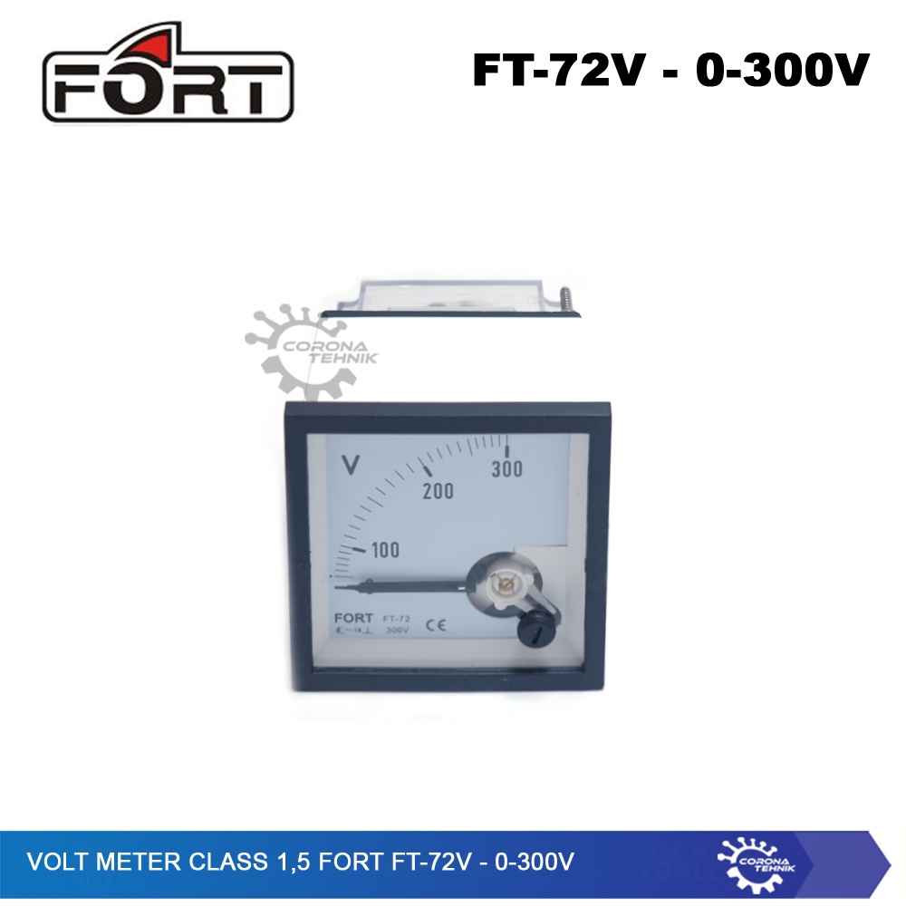 Analog AC Panel Meter - Class 1,5 FORT FT-72V - Volt Meter