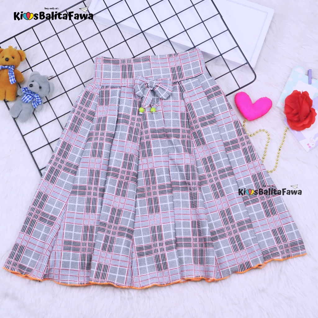 [MOTIF] Rok Pita Bianca uk 8-10 Tahun / Skirt Pendek Polos Motif Anak Perempuan Cewek Bawahan Umbrella