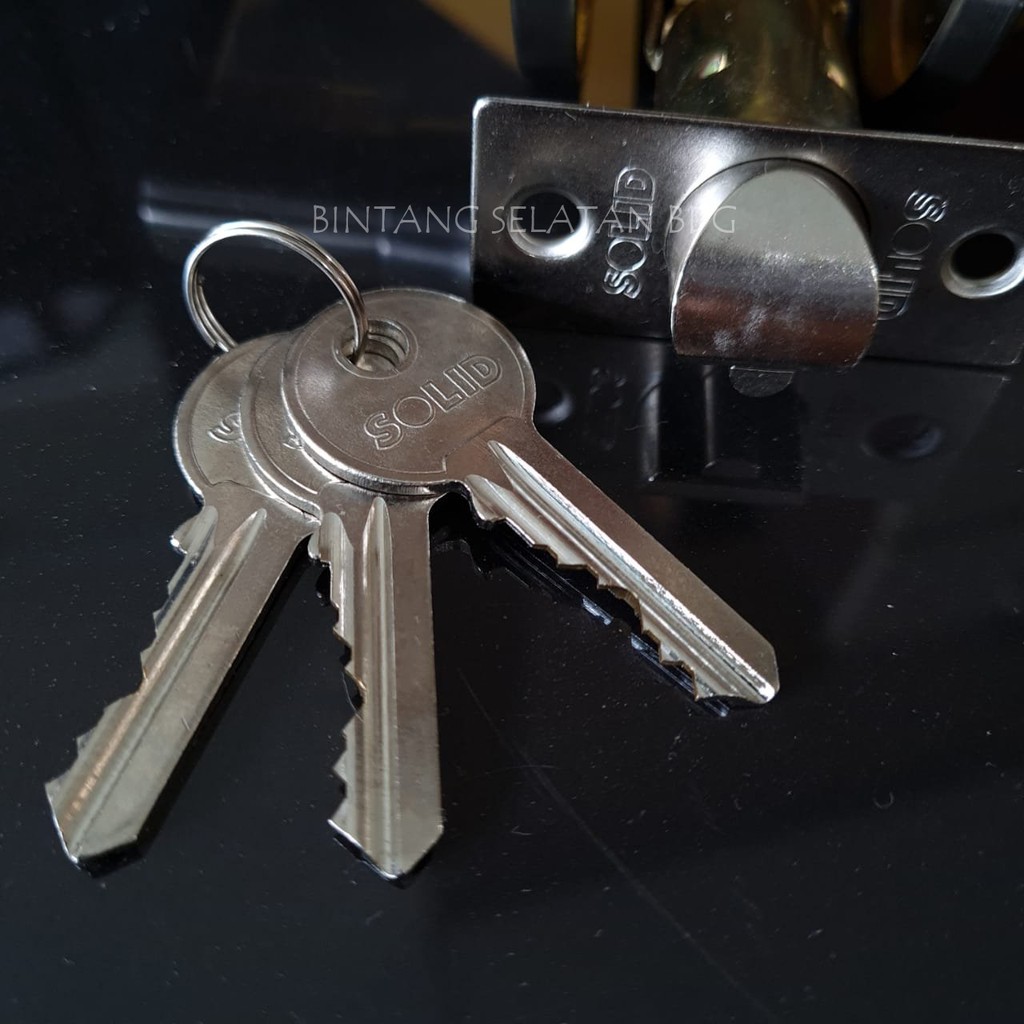 GAGANG KUNCI PINTU KAMAR SOLID LEVER SET LV 605 400