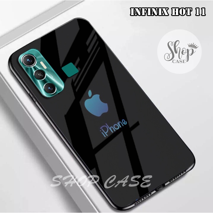 Softcase Glass Infinix Hot 11 - Case Infinix Hot 11 - Kesing Infinix Hot 11 - Casing Infinix Hot 11 