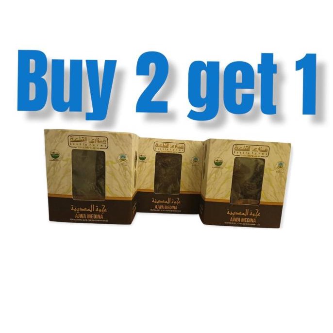 

BuY 2 Get 1 | Kurma Ajwa Organic | 250gram | Sehat Organic