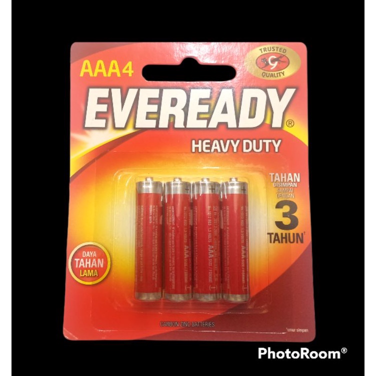 Baterai Eveready AAA AA Isi 4 A3 Merah Battre Remote