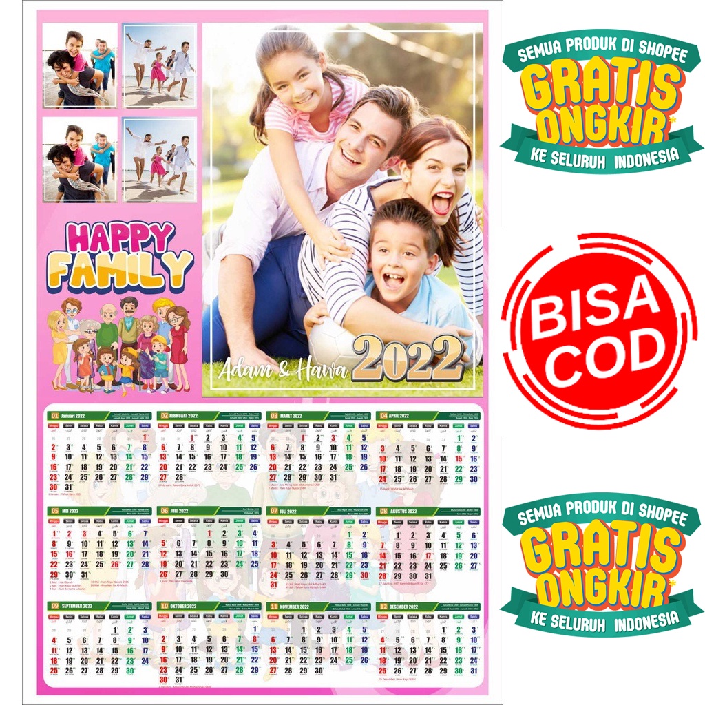 

kalender custom 2024 foto