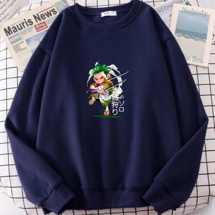 Sweater Dewasa Anime One Piece Zoro 002 In Action