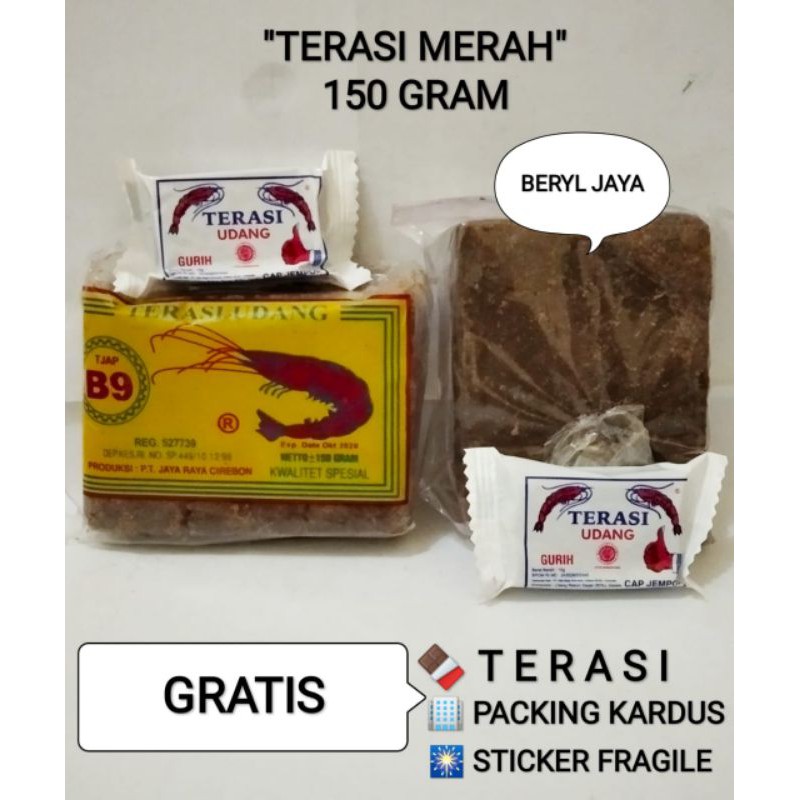 

@150gr terasi merah cjap B29 khas cirebon