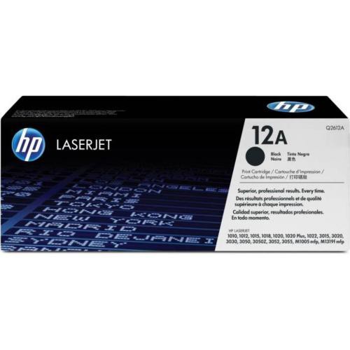 Toner Cartridge Laserjet HP 12A Black Original