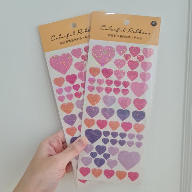 

Love Heart Sticker Deco Stickers Sheet Planner Journal Journaling Bujo Couple Gift Romantic Hadiah Hati Shape