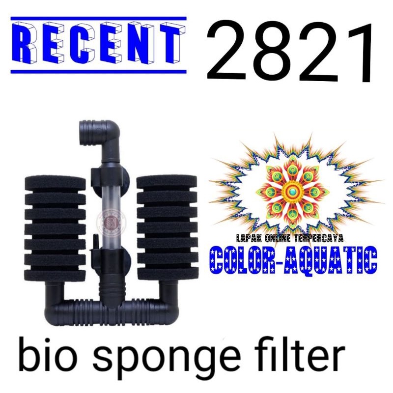 RECENT AA 2821F BIO SPONGE FILTER AQUARIUM