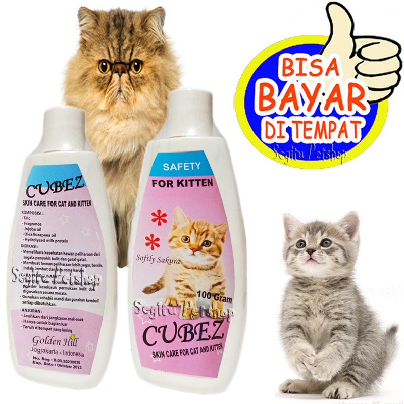 BEDAK JAMUR KUCING ANTI GATAL BAKTERI KITTEN CUBEZ SKIN CARE