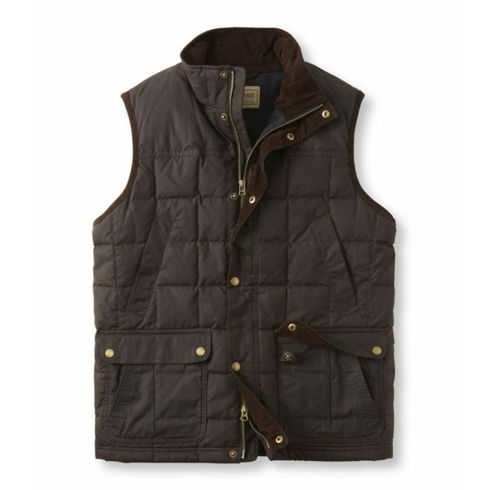 JAKET ROMPI LL BEAN UPCOUNTRY WAXED COTTON DOWN VEST MENS
