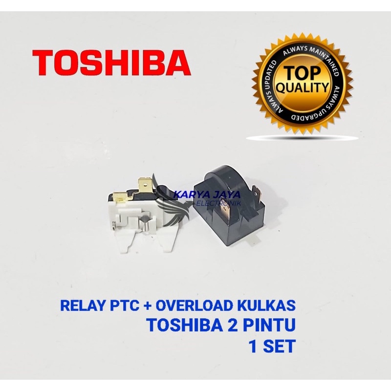 Relay Ptc Overload Kulkas Toshiba 2 pintu