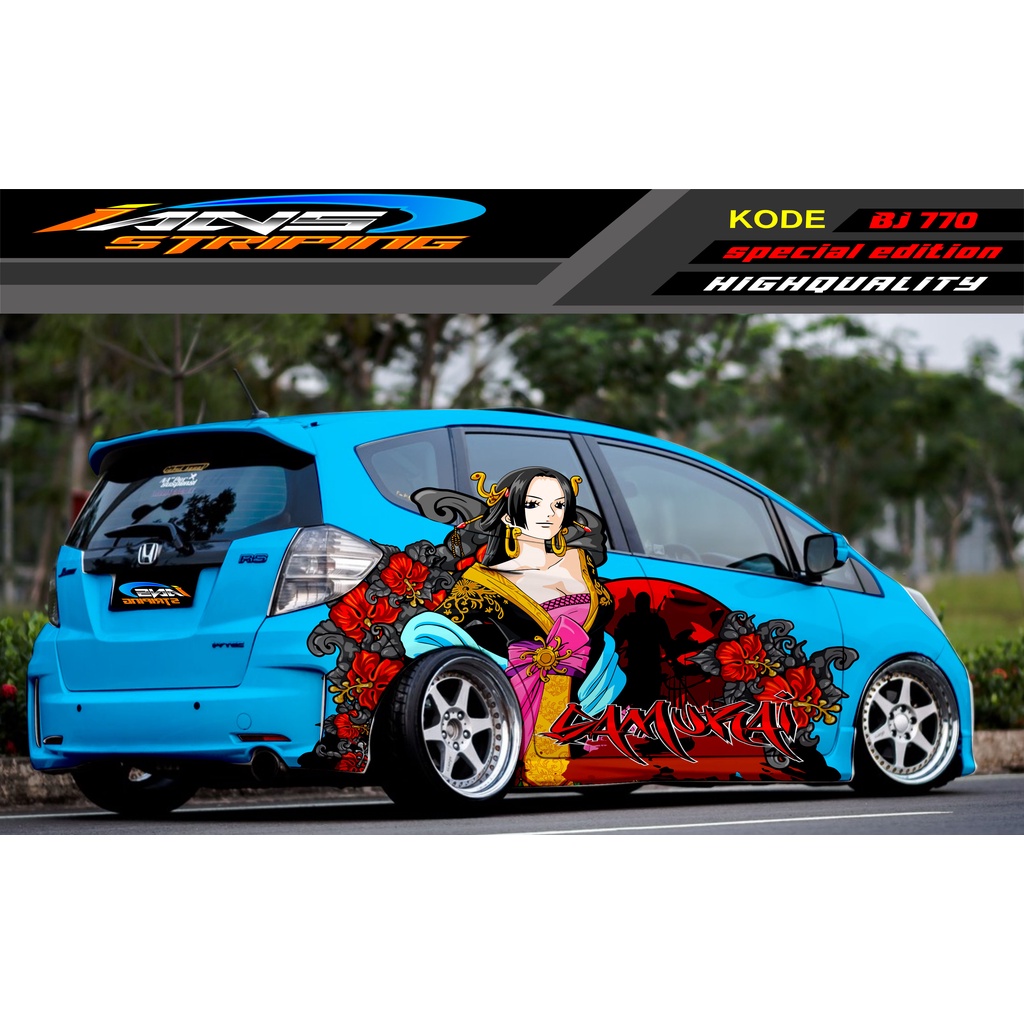 VARIASI STICKER MOBIL HONDA BRIO AGYA JAZZ AVANZA YARIS / DECAL STICKER MOBIL JAZZ / STIKER MOBIL