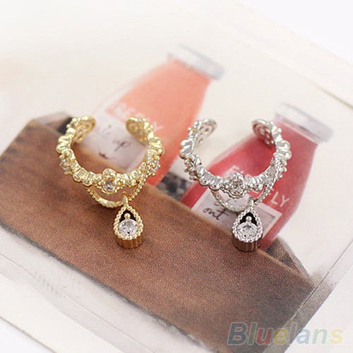 Anting Jepit Tulang Rawan Model Cuff Bungkus