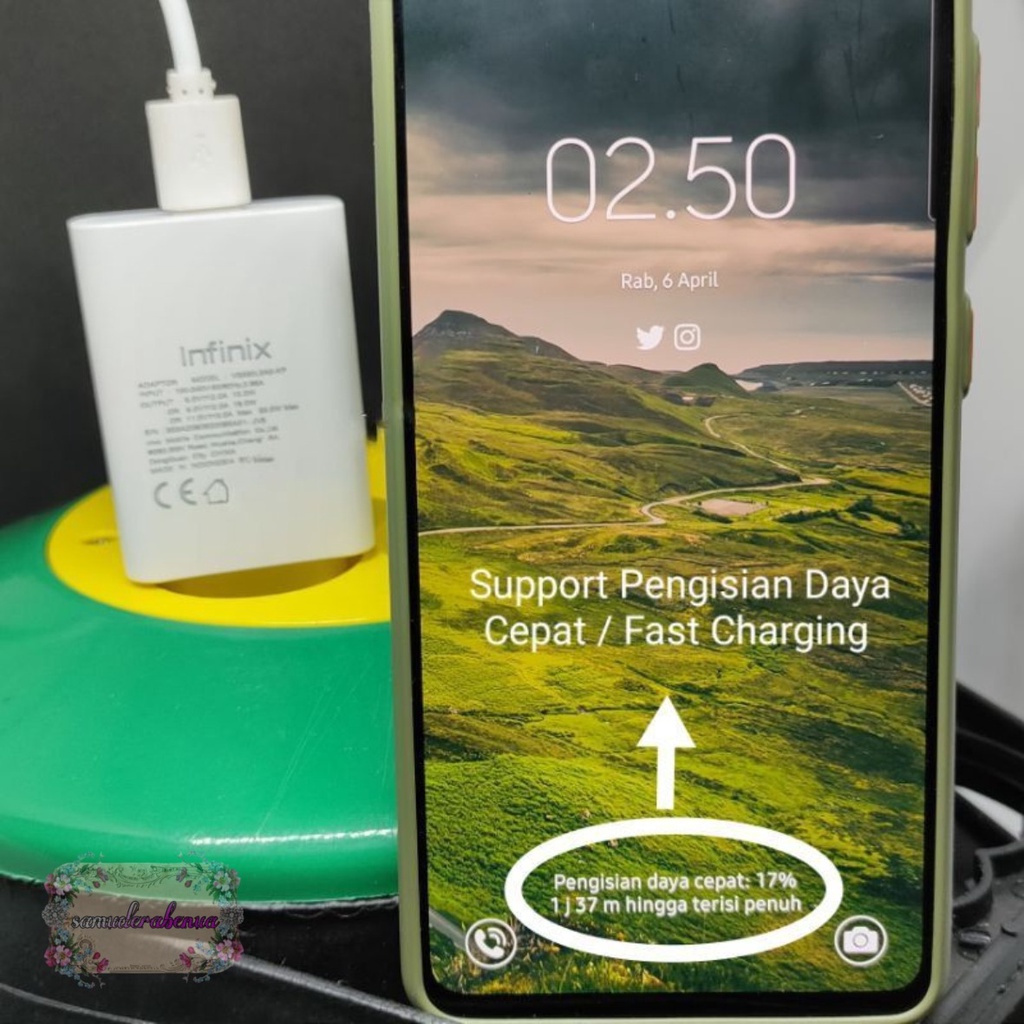 Charger Cashan Infinix Fast Charging 3A 33W ORIGINAL tipe c USB SB4117