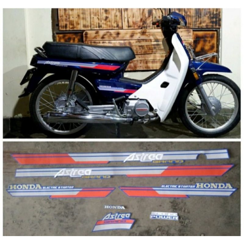 striping honda astrea grand 91 biru