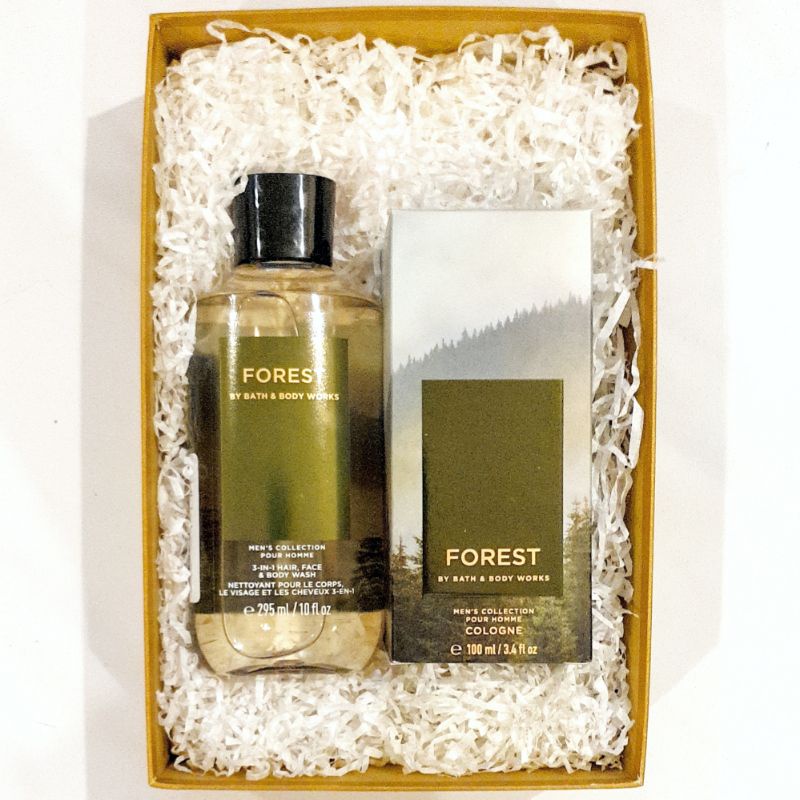 BBW MEN FOREST GIFT SET PAKET BATH &amp; BODY WORKS