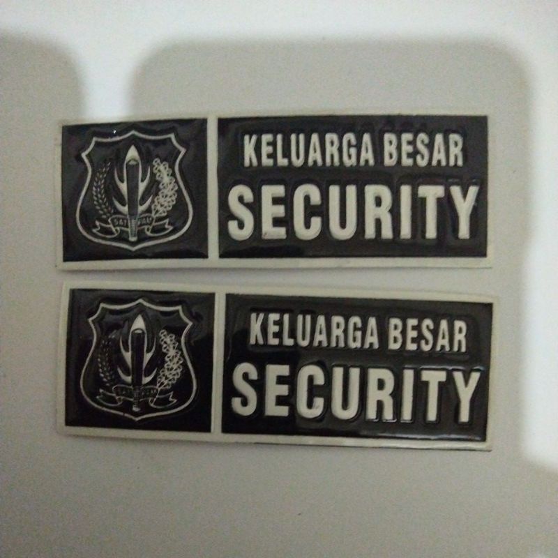 

Stiker security / Stiker satpam / stiker plat satpam