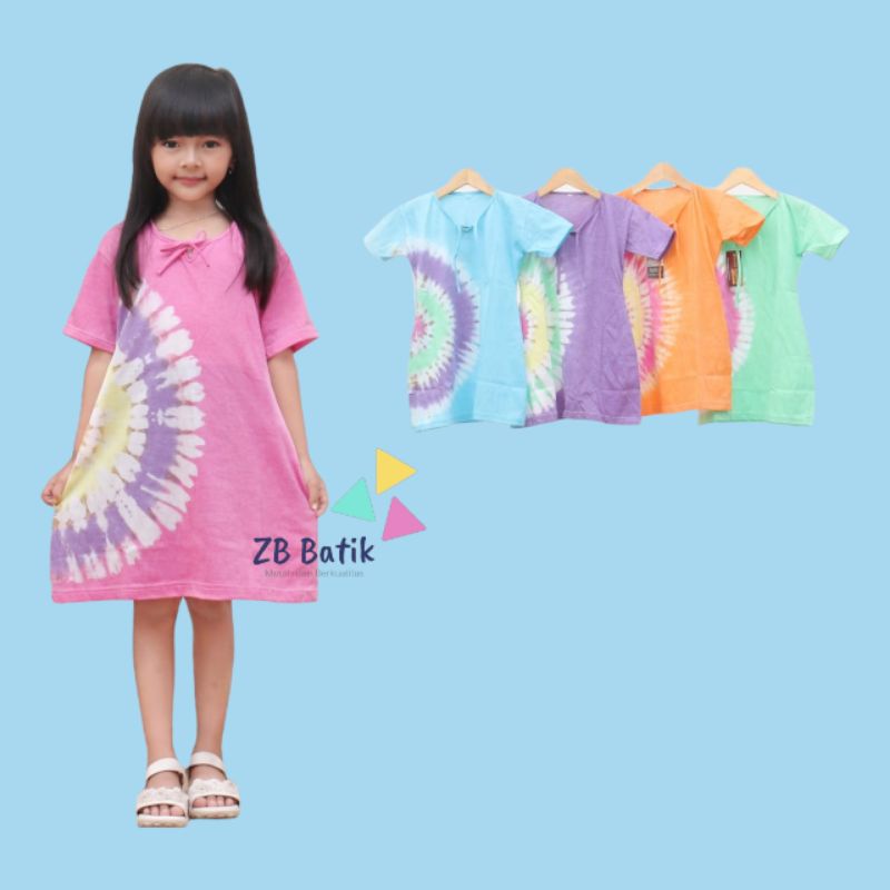 DASTER KAOS ANAK PEREMPUAN PELANGI 1-10 Tahun