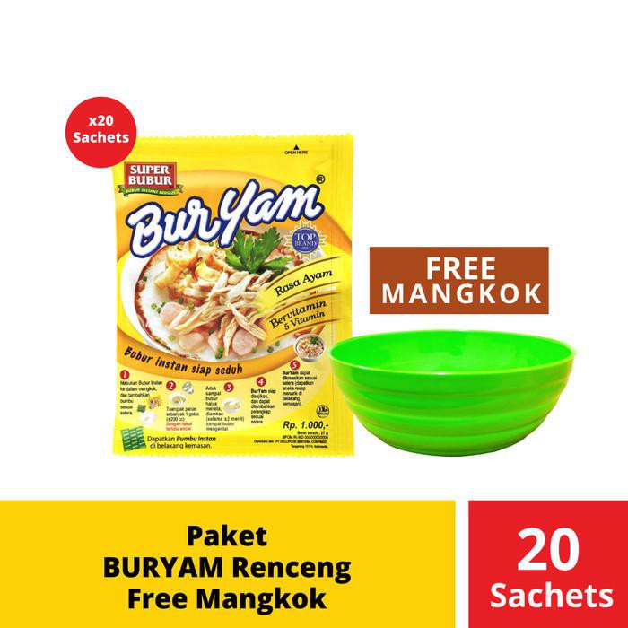 

Paket Buryam Renceng 20 Sachets Free Mangkok
