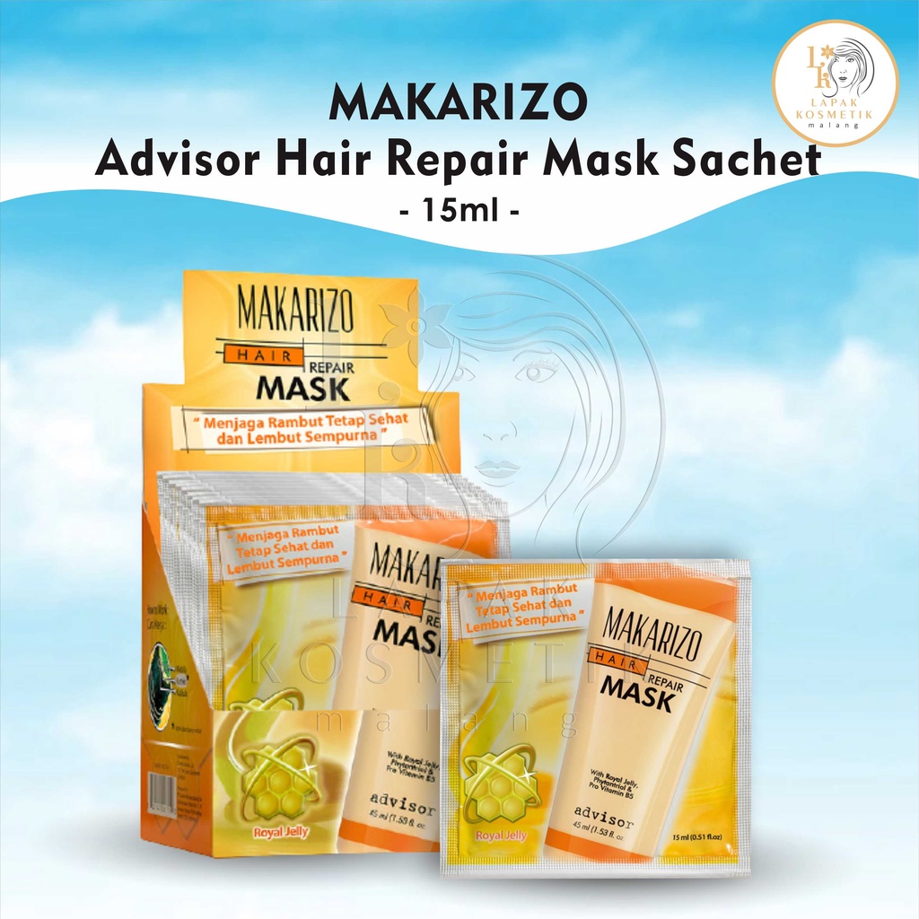 Jual Makarizo Advisor Hair Repair Mask Sachet 15mL / Masker Rambut ...