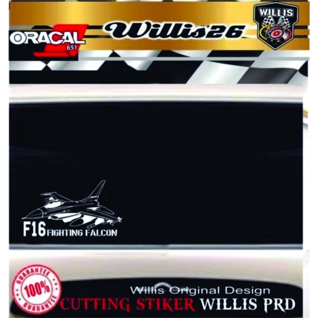 stiker sukhoi sticker sukhoi Sticker Cutting Pesawat Tempur Stiker Pesawat Tempur Sticker F16 15cm