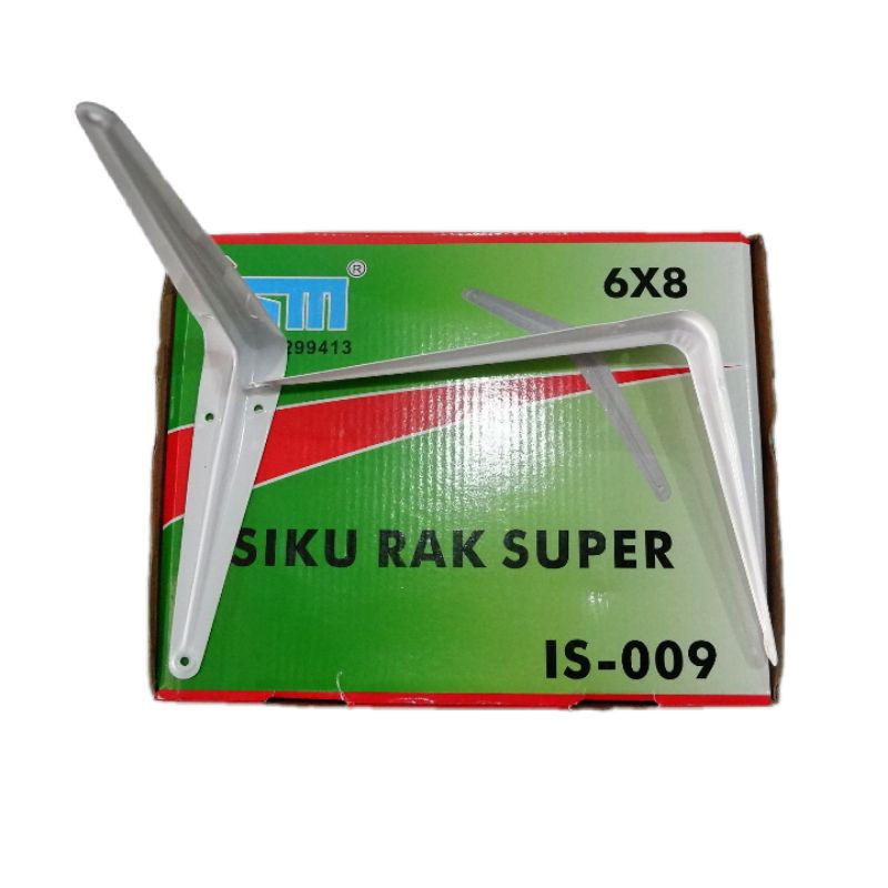 siku rak 6"×8" IGM tebal putih SUPER