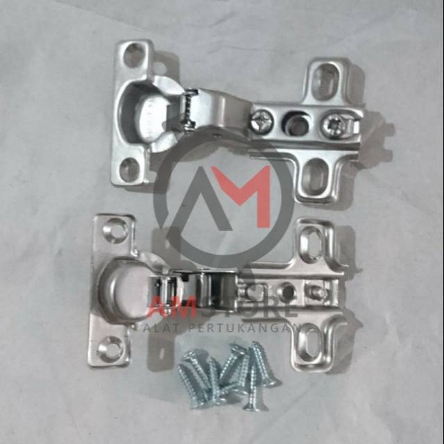 Engsel Sendok Mini Huben MH LD Lurus/ Full Bungkuk Non-Slow Motion