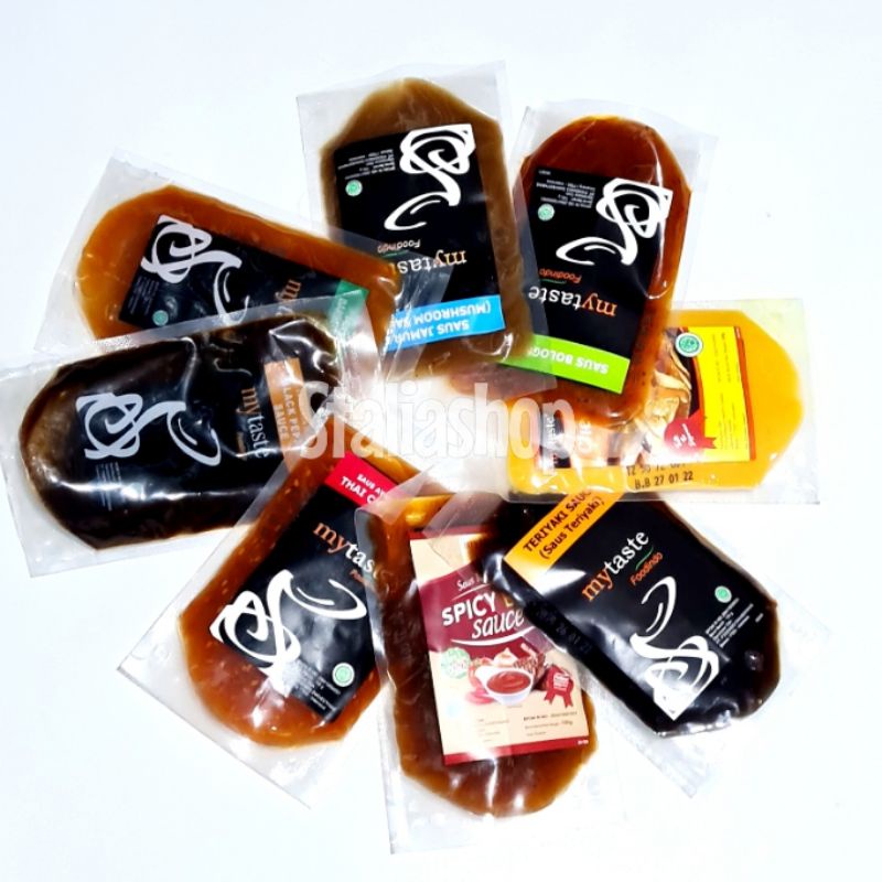 Saus My Taste Lada Hitam Teriyaki Keju 100gr Bumbu Rendang Rawon