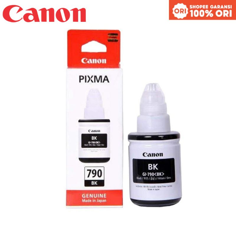 Tinta Canon PIXMA GI-790 Black Original untuk G1000 G1010 G2000 G2010 G3000 G3010 G4000 G4010