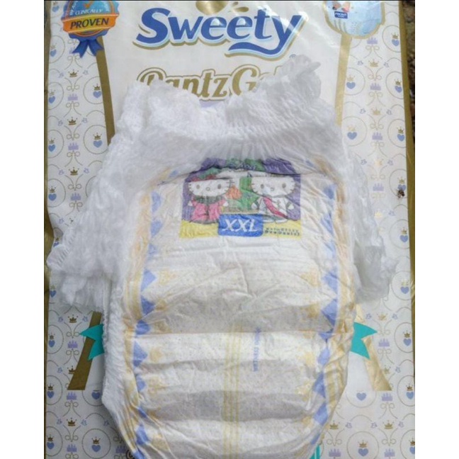 Popok Non Kemasan Sweety Gold Pants XXL