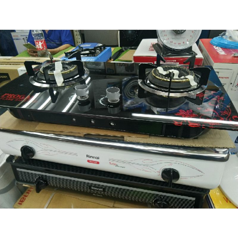 KOMPOR GASS TANAM PROGAS KACA DUA TUNGKU