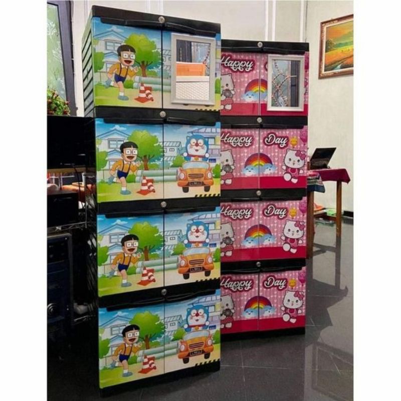 lemari plastik karakter