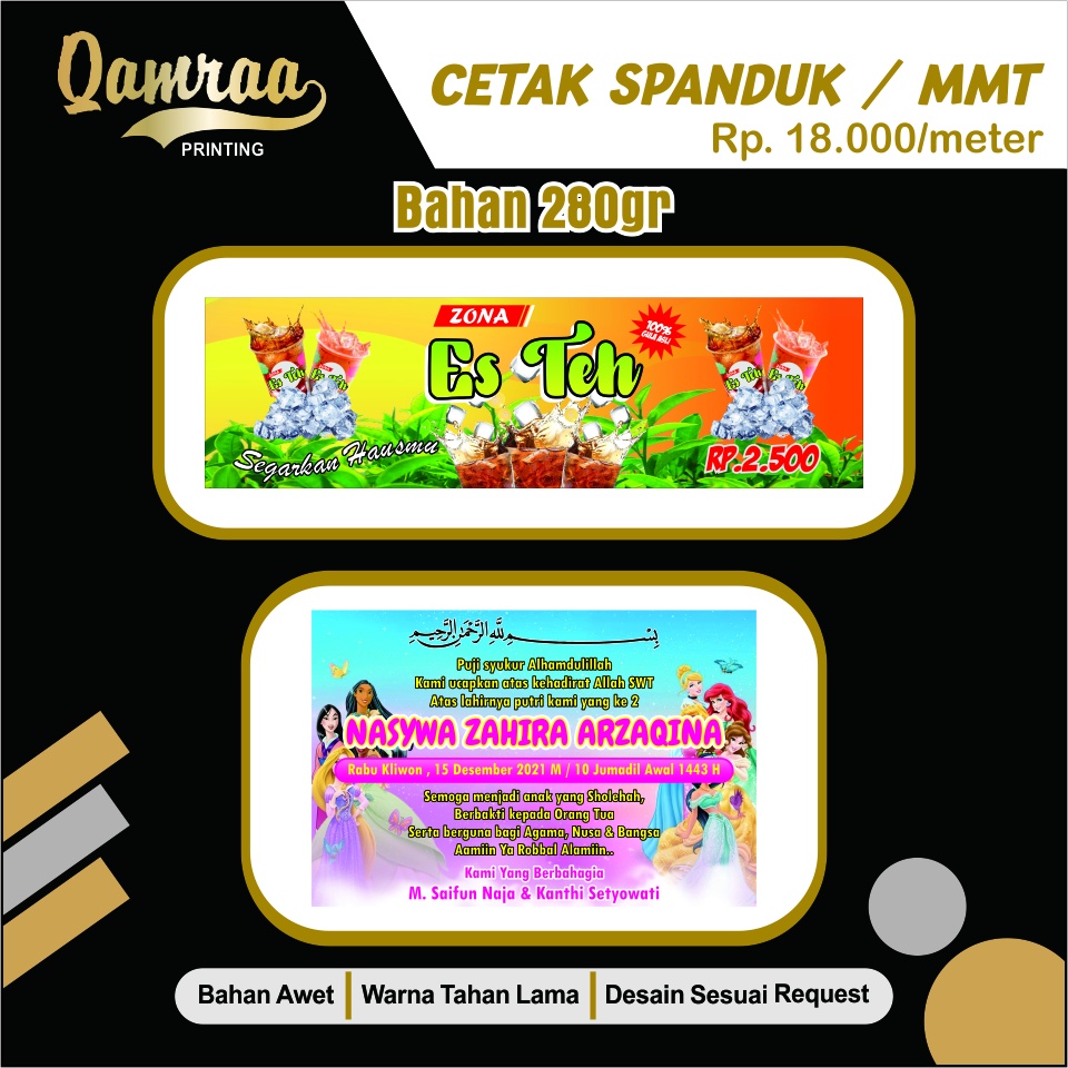 CETAK BANNER SPANDUK | CETAK BALIHO CETAK BANNER PRINT X BANNER | DESAIN & CETAK SPANDUK MMT 1 x 1 M