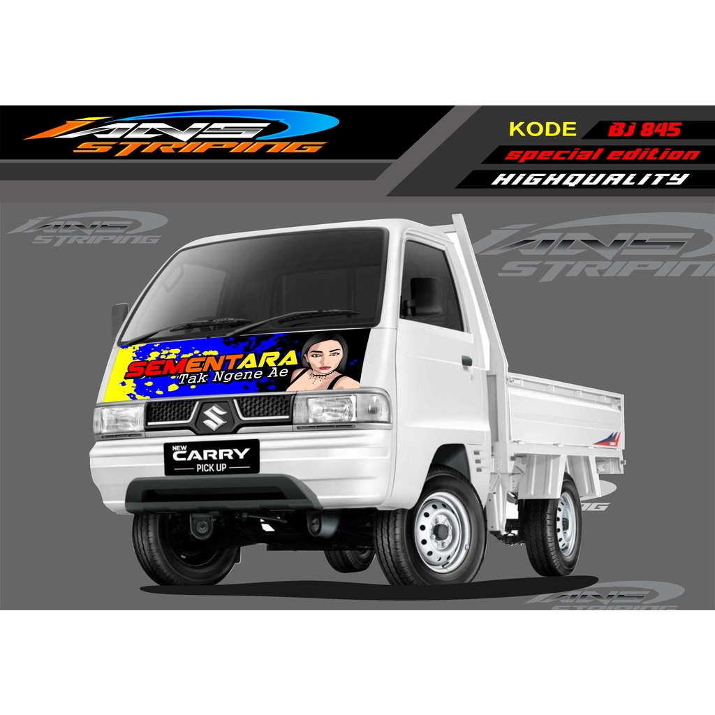 DECAL STICKER KAP MOBIL CARRY/ STIKER KABIN DEPAN MOBIL CARRY PICK UP / STICKER TERBARU