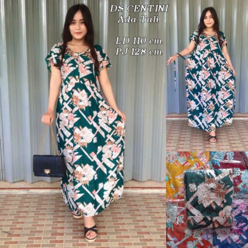 dress kekinian lucu DASTER CENTINI rayon soloan bisa busui jumbo