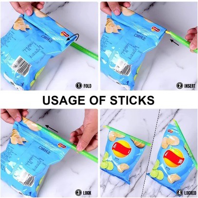 Penjepit Penutup snack STICK PLASTIK SEAL FRESH PACK FOOD sealer