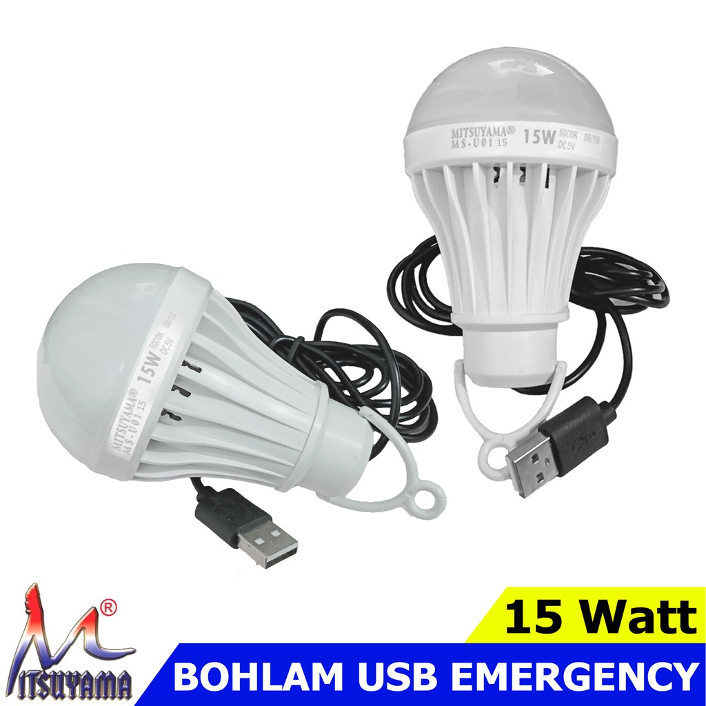 Bohlam USB 15w Lampu LED USB 15 watt Merk MITSUYAMA