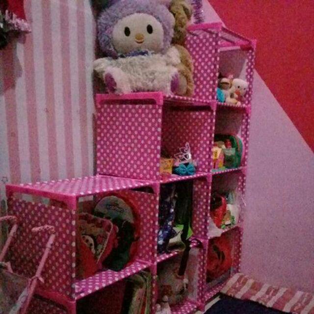 Rak Buku Serbaguna Rak Portable (mudah Dibongkar Pasang)