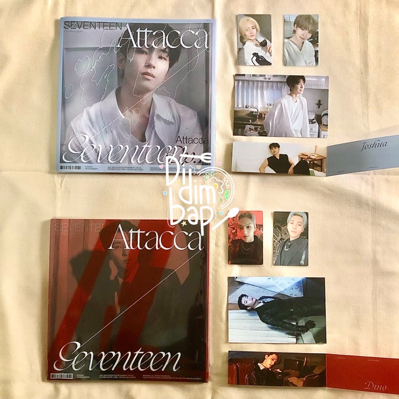 WTS Seventeen Attacca Sharing Album Only Carat Version Photocard PC Postcard Layered Folded Jeonghan