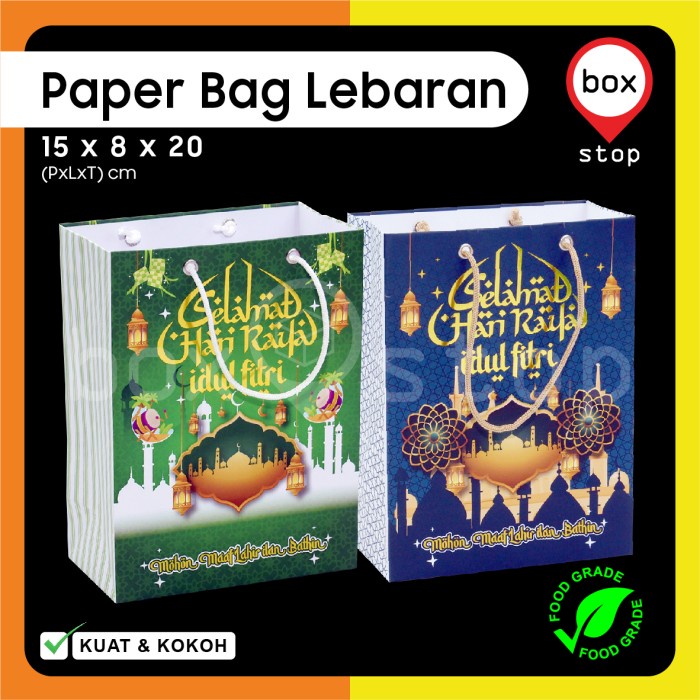 

Paper Bag Idul FItri - Tas Kertas Lebaran - 15x8x20 (5 pcs)