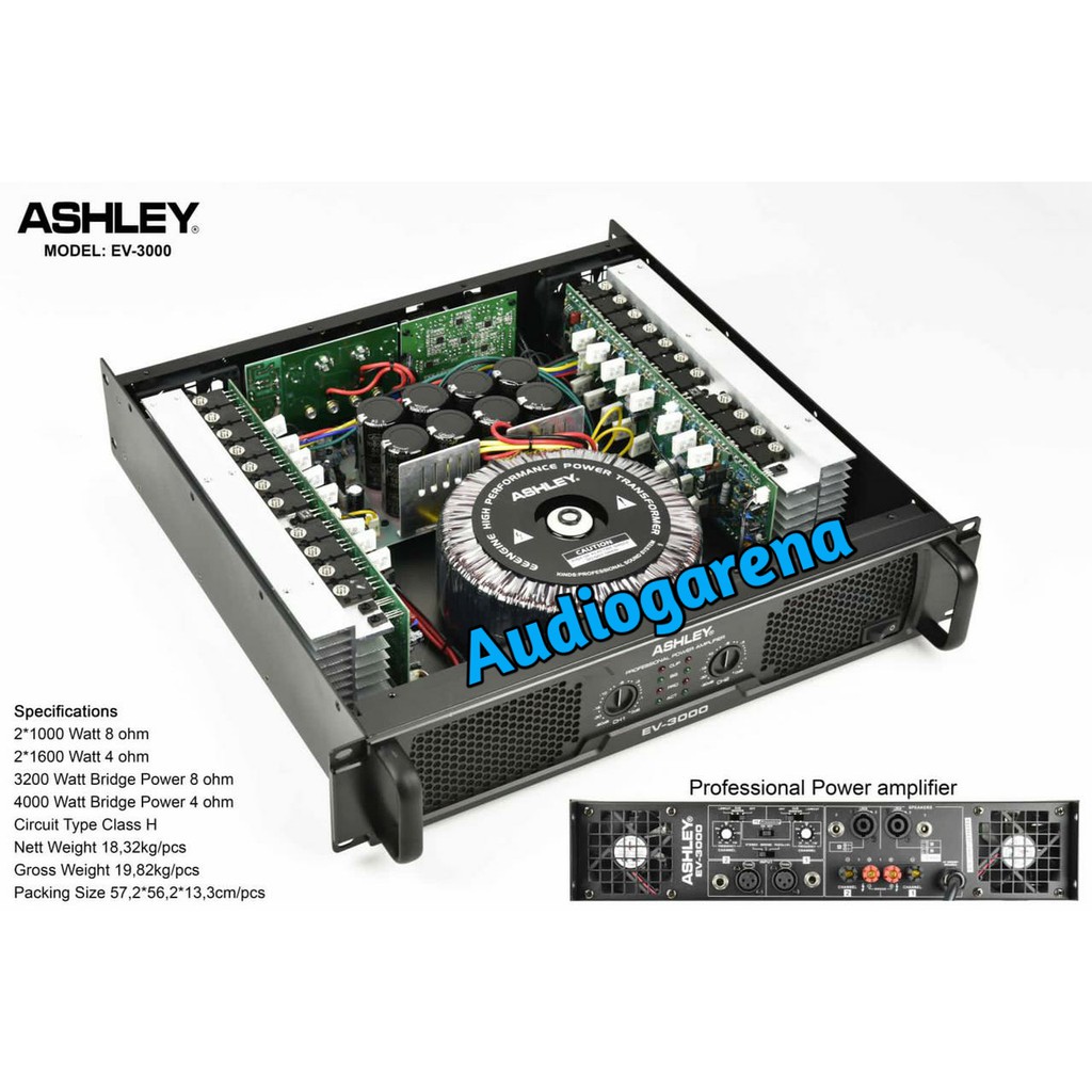 Power Ashley EV 3000 / Power Amplifier Ashley EV 3000 Original