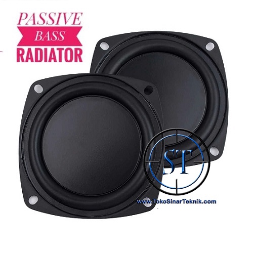 2 Pcs Bass Speaker Passive 3 Inch 78mm Radiator Metal Rubber Vibration